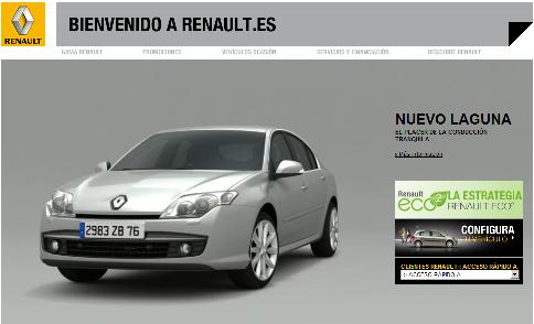 Site web renault Es